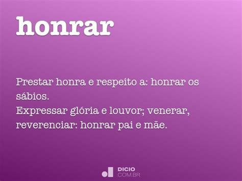 honrar significado