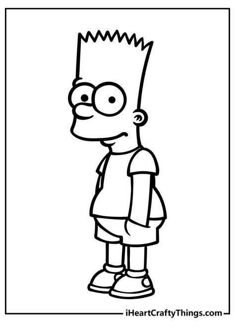 Hood Bart Simpson Coloring Pages: A Fun Way To Unwind And Relax