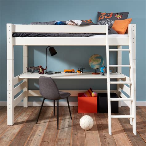 Jules Hoogslaper met kast, bureau en boekenkast Tiener slaapkamer