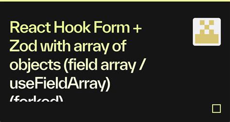 Hook React Array