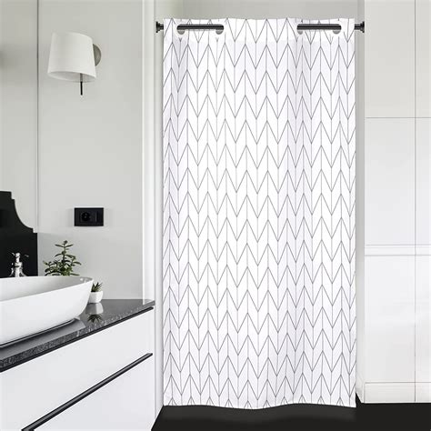 Hookless Shower Curtain Herringbone