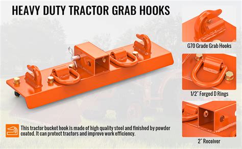 Hooks On Tractor Bucket