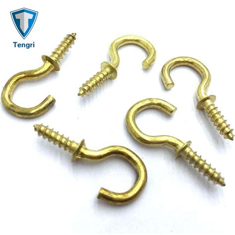 Machine Screw Hooks Park Tool Threaded Metal Zinc Plated Carbon Steel