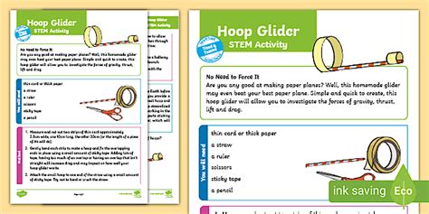 Hoop Glider Activity