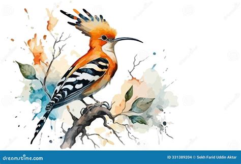 Hoopoe Bird Template