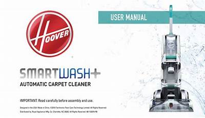 Hoover Smartwash Carpet Cleaner Manual