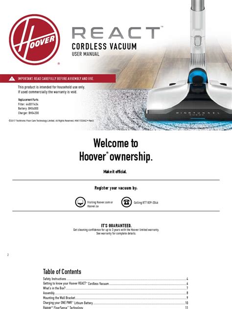 Hoover React Instructions