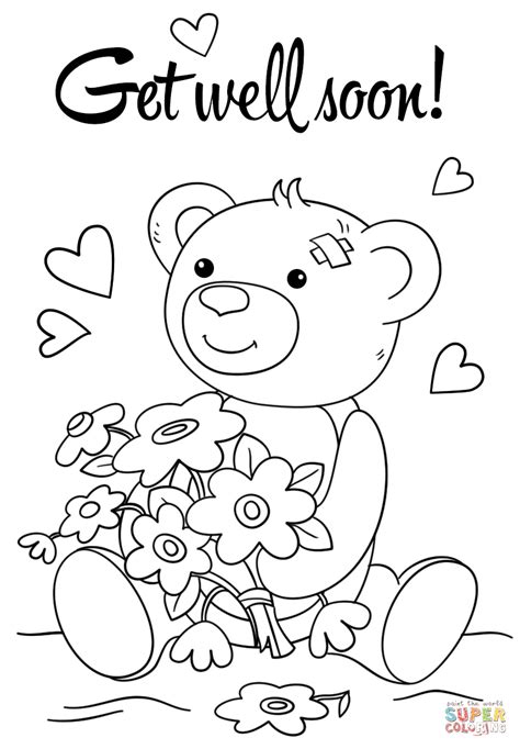 Hope You Feel Better Soon Coloring Pages