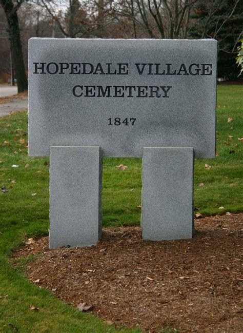 hopedale village cemetery hopedale ma