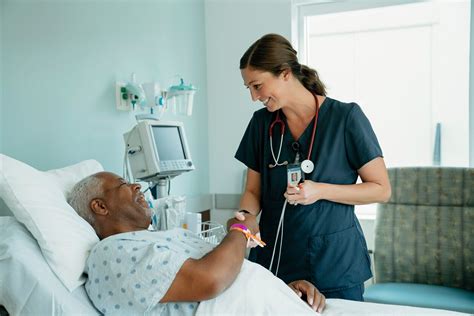 hopeful patient receives warm care from a nurse