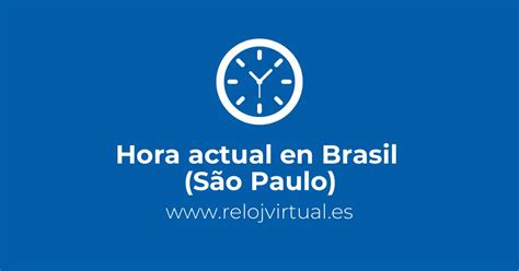 hora actual de sao paulo brasil