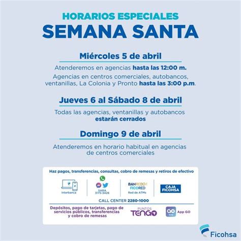 horario bancos semana santa 2024