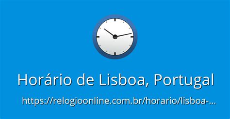 horas em portugal lisboa