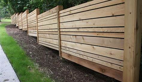 Horizontal Wood Slat Fence Panels What Are The Best Types For ted