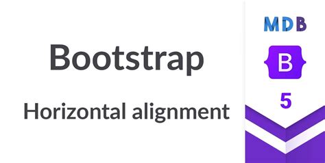 horizontal align in bootstrap