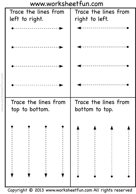 horizontal and vertical lines worksheet