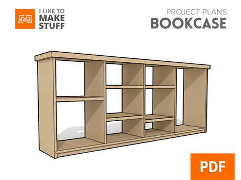 Horizontal Bookcase Plans