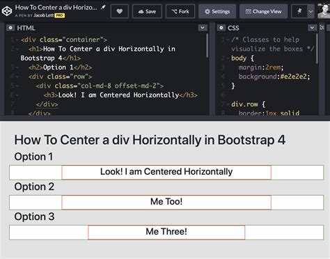 horizontal centering in bootstrap