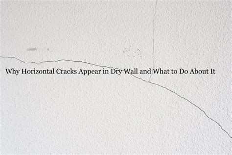 horizontal crack in drywall