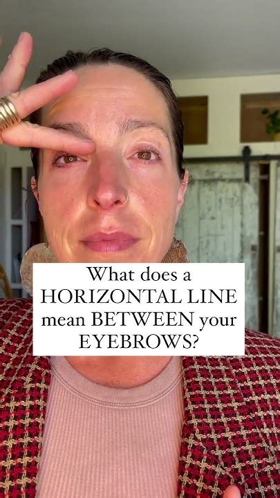 Horizontal Line Between Eyebrows Reddit