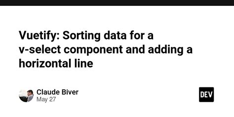 Horizontal Line Vuetify