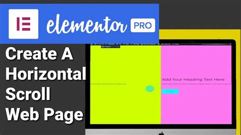 Horizontal Scroll Elementor