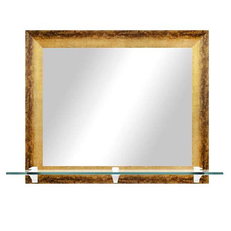 Horizontal Wall Mirror With Shelf