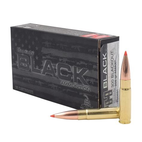 Hornady Black 300 AAC Blackout 208gr A-Max Match Ammo - 20
