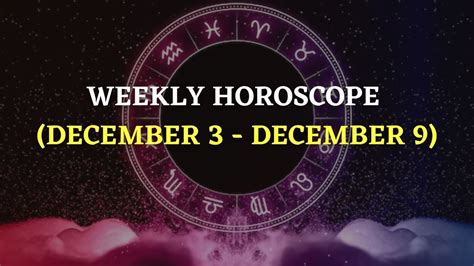 Horoscope 9 December