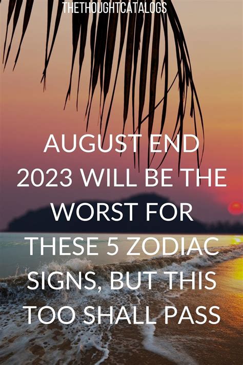 Horoscope End Of August