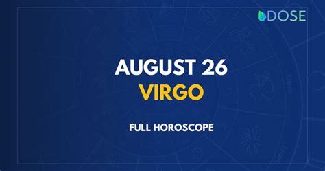 Horoscope For August 26th