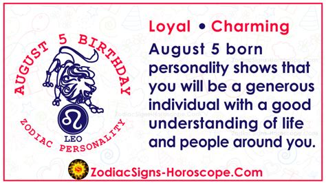 Horoscope For August 5