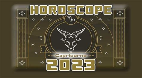 horoscope gratuit 2023 capricorne