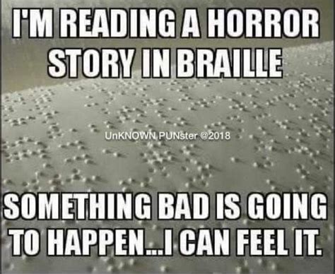 horror story in Braille