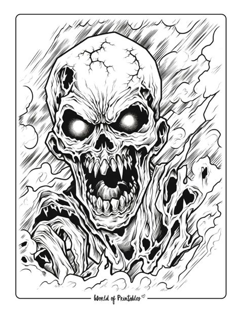 Horror Printable Coloring Pages