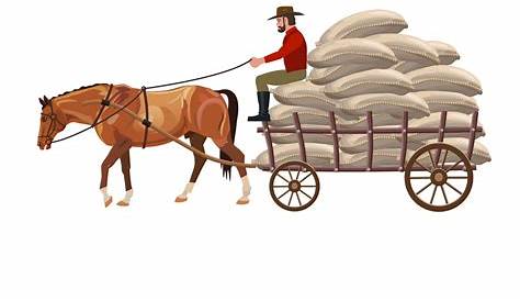 Horse Cart Cartoon Images Amish Buggy And Drawn Clipart