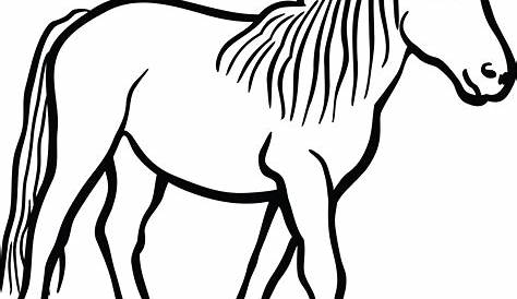 Horse Clipart Black And White Easy Best 28972