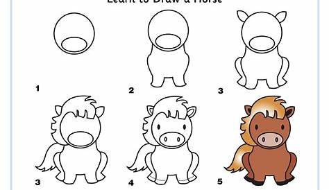 How to Draw a Horse Step by Step Tutorial for Kids