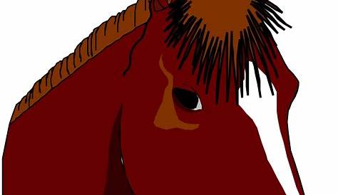Big Image Simple Clipart Horse Head Png Download