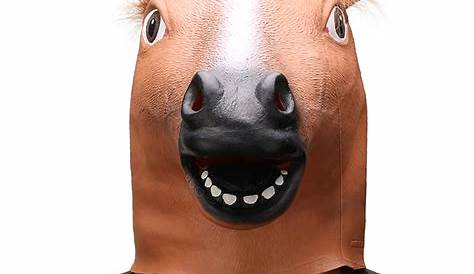 Ylovetoys Horse Head Mask Funny Rubber Latex Animal Head