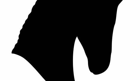 Horse Head Profile Silhouette Stock Vector. Illustration Of