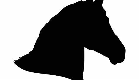 Horse Head Vector Free Silhouette Download