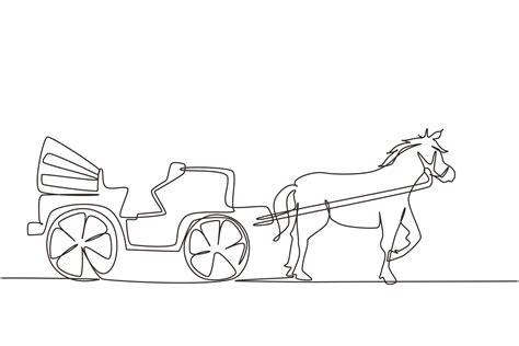 horse and cart drawing