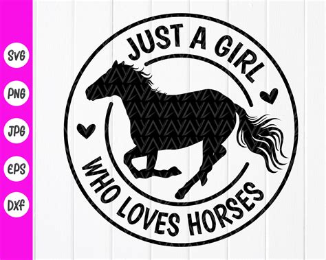 horse and girl svg