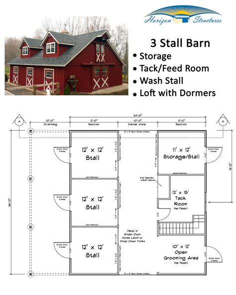 Horse Barn Blueprints