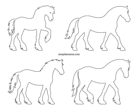 Horse Cut Out Printable