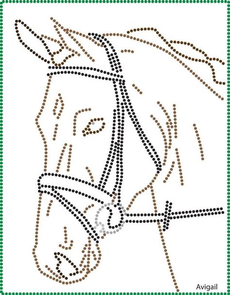 Horse Printable String Art Pattern