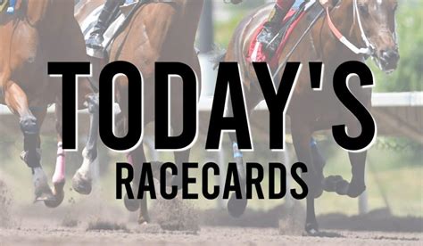 horse racing cards for today racing post