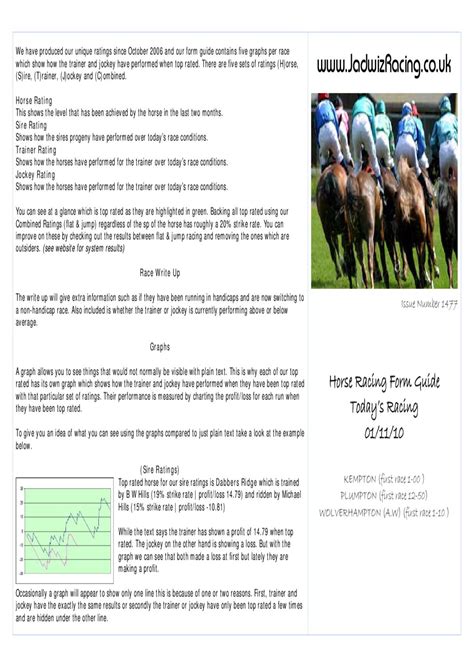 horse racing form guide today