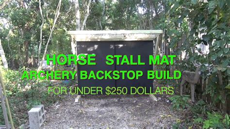 Horse Stall Mat Backstop